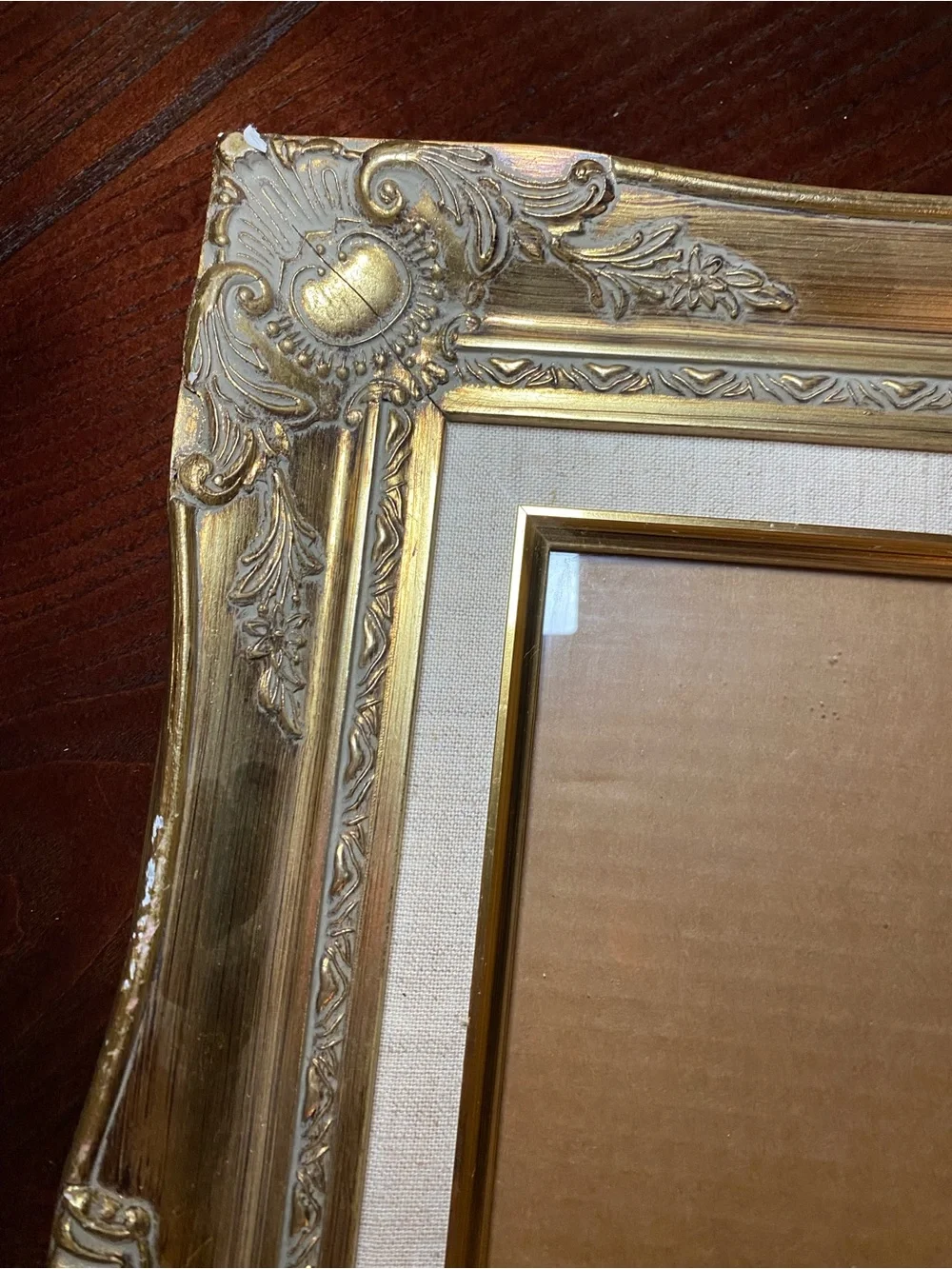 Gold Ornate Victorian style Picture Frame - comes with Matt and glass 11x14